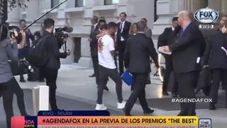 ¡Messi ya está en Milán! La llegada del argentino, con Mateo en brazos, al hotel del FIFA The Best