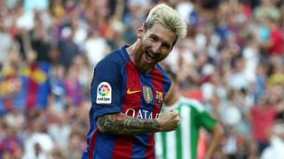 Lionel Messi demostró así su apoyo a los refugiados de Francia