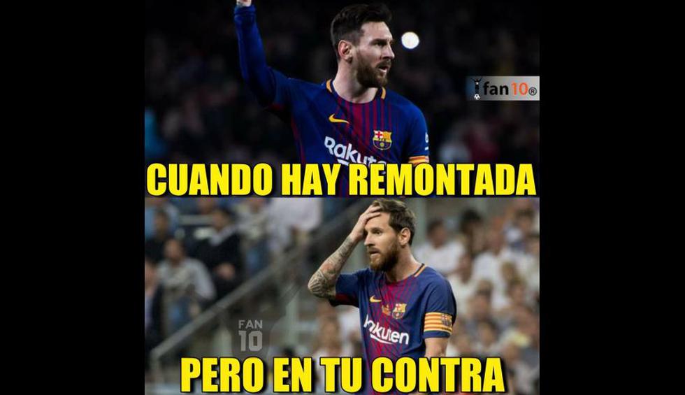 Los mejores memes del Barcelona-Roma por la vuelta de cuartos de final de Champions League. (Difusión)