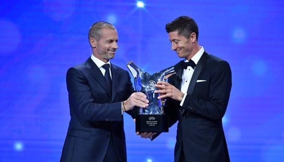 Robert Lewandowski elegido mejor jugador UEFA. (Foto: EFE)