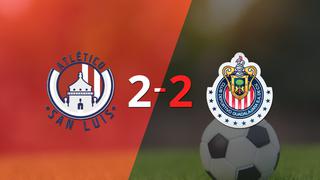 Atl. de San Luis y Chivas igualaron 2 a 2