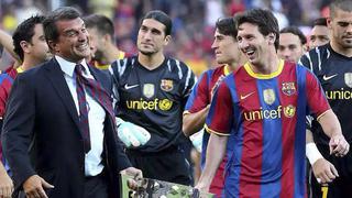 Joan Laporta llamó al compadre de Messi: primer paso para asegurar su continuidad