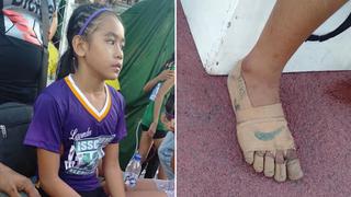 Rhea Bullos, la niña filipina que corrió descalza en competencia de atletismo y ganó tres medallas de oro