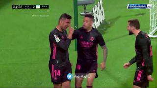 A falta de ’9’, el brasileño: Casemiro anotó el 1-0 del Real Madrid vs. Valladolid [VIDEO]