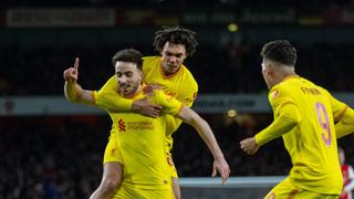 Resumen y goles: Liverpool venció 2-0 a Arsenal y disputará la final de la Carabao Cup