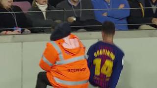 ¿160 millones a emergencia? Coutinho y una aparatosa caída en Camp Nou que preocupó al fútbol