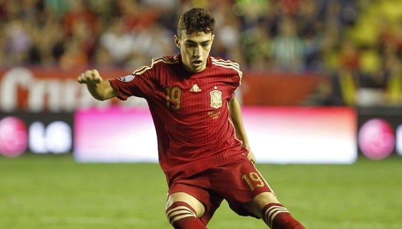 Munir El Haddadi jugó con España un partido oficial, lo que le impidió jugar con Marruecos en Rusia 2018. (Foto: AFP)