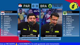 La reacción de Depor al gol de Vinicius Junior en el Paraguay vs Brasil