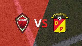 Termina el primer tiempo con una victoria para Pereira vs Patriotas FC por 2-1