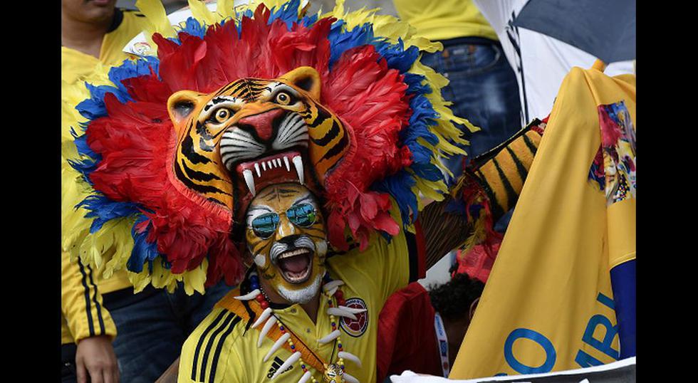 El color y la fiesta en la previa al Colombia-Chile en Barranquilla por Eliminatorias Rusia 2018. (Getty Images / AFP)