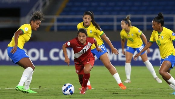 Perú perdió con Brasil y se despidió de la Copa América Femenina. (Foto: CONMEBOL)