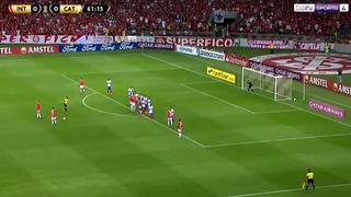 De tiro libre, su especialidad: Paolo Guerrero marcó el 1-0 en el U. Católica vs Internacional por Copa Libertadores [VIDEO]
