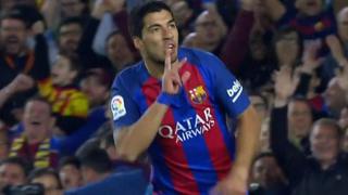 Soberbio golazo: Luis Suárez anotó con genial definición y puso el empate del Barcelona