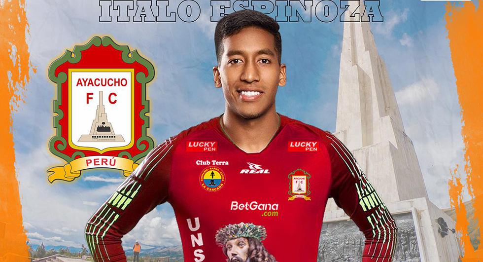 Ítalo Espinoza jugará en Ayacucho FC. (Foto: Facebook)