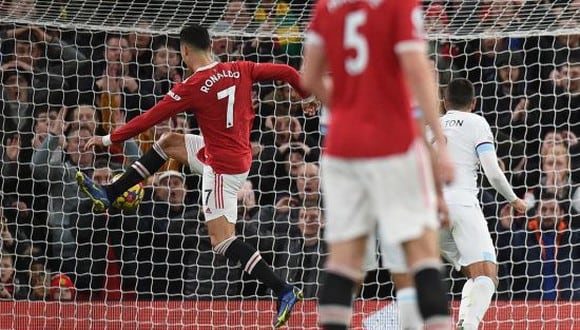 Cristiano Ronaldo anotó en la victoria de 3-1 del Manchester United vs. Burnley. (Foto: AFP)