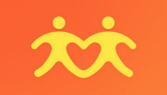 En esta imagen, cuyo fondo es de color naranja, se aprecia el dibujo de dos individuos y el de un corazón. (Foto: MDZ Online)
