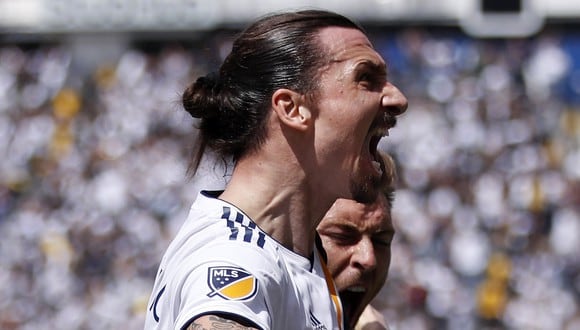 Zlatan Ibrahimovic marcó 53 goles con LA Galaxy en la MLS. (Foto: AP)