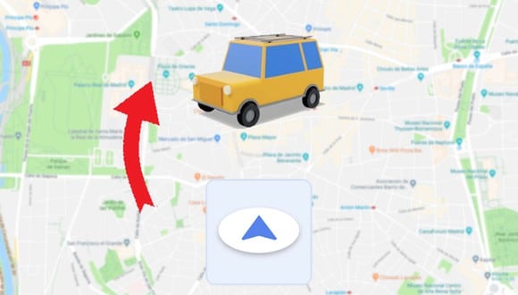 Sigue los pasos para cambiar el icono de Google Maps por el de un vehículo. (Foto: Google)