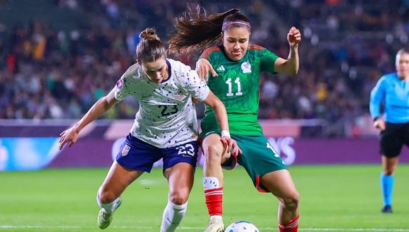 México y Estados Unidos se enfrentaron por la Copa Oro Femenina. (foto: @Miseleccionfem)