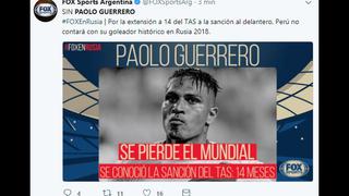 Llora un Perú: la reacción en el mundo tras una nueva sanción a Paolo Guerrero