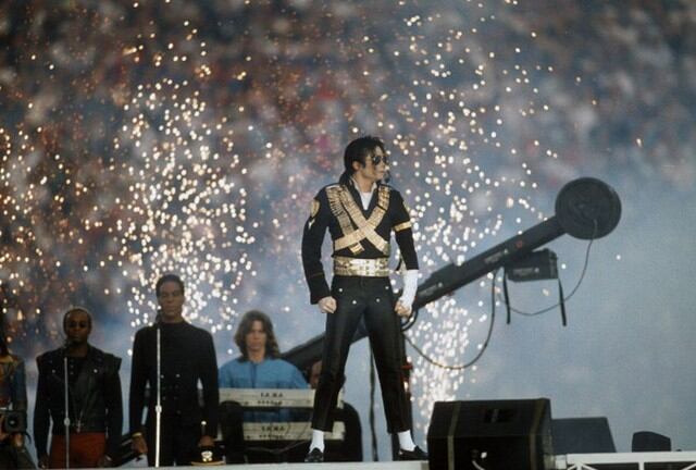 Michael Jackson (Super Bowl 28 en 1993). (Getty)