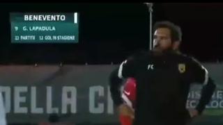 Gianluca Lapadula: así reaccionó el técnico de Benevento tras el gol del delantero