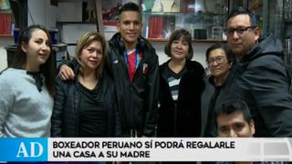 Boxeador peruano cumplirá sueño de regalar departamento a su madre