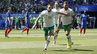 Francia vs. Irlanda: Brady metió el gol más rápido de la Eurocopa 2016