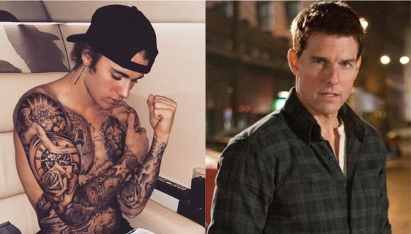 Justin Bieber reta a Tom Cruise a una pelea en un ring y Conor McGregor se ofrece como organizador. (Foto: Instagram/Paramount Pictures)