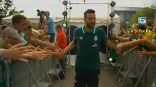 Claudio Pizarro fue ovacionado en partido de pretemporada del Werder Bremen