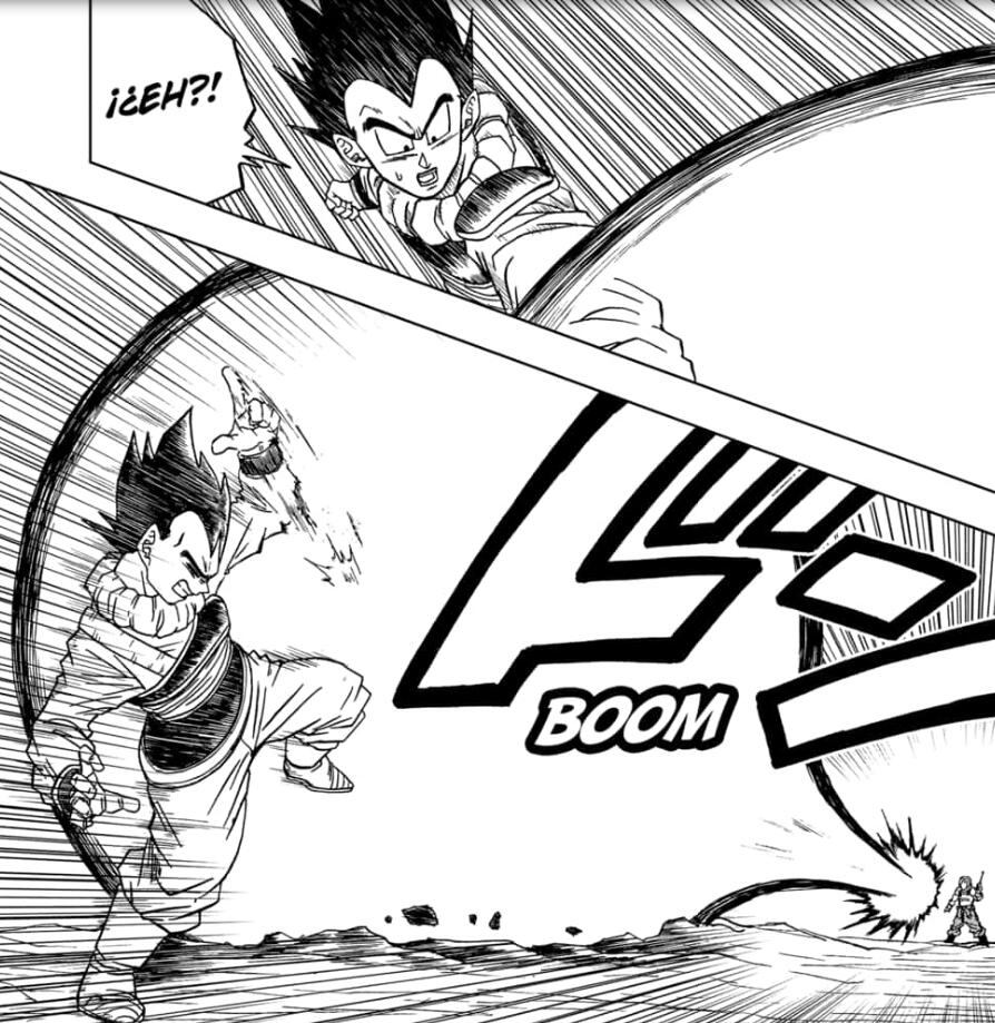 Vegeta se sorprende de su enorme poder luego del entrenamiento (Foto: Shueisha)