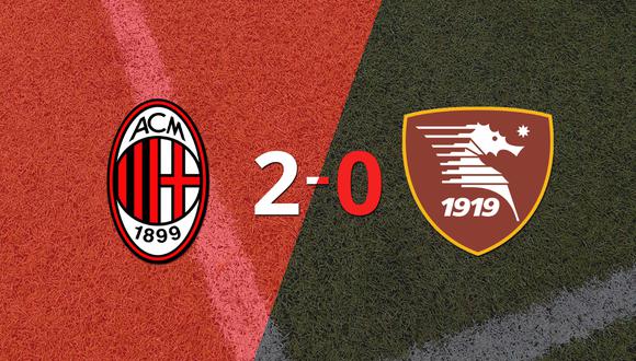 En su casa, Milan derrotó por 2-0 a Salernitana