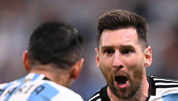 Messi abre a los 64 minutos para el Argentina 1-0 México en Lusail Stadium. (Foto: AFP)