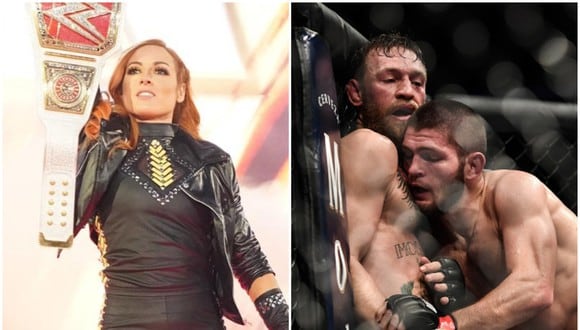 Becky Lynch eligió al ganador de posible revancha entre Conor McGregor y Khabib en UFC. (WWE/Getty Images)