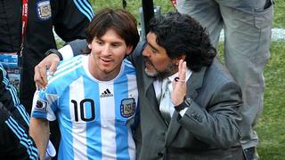Maradona va con el Napoli, pero dejó un elogio para Messi: “Es el mejor futbolista de la actualidad”