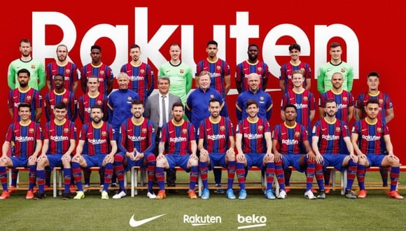 La foto oficial del Barcelona de la temporada 2020-21. (FC Barcelona)