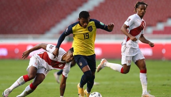 Gonzalo Plata anotó el descuento en el 2-1 de Perú vs. Ecuador por Eliminatorias rumbo a Qatar 2022. (Foto: EFE)