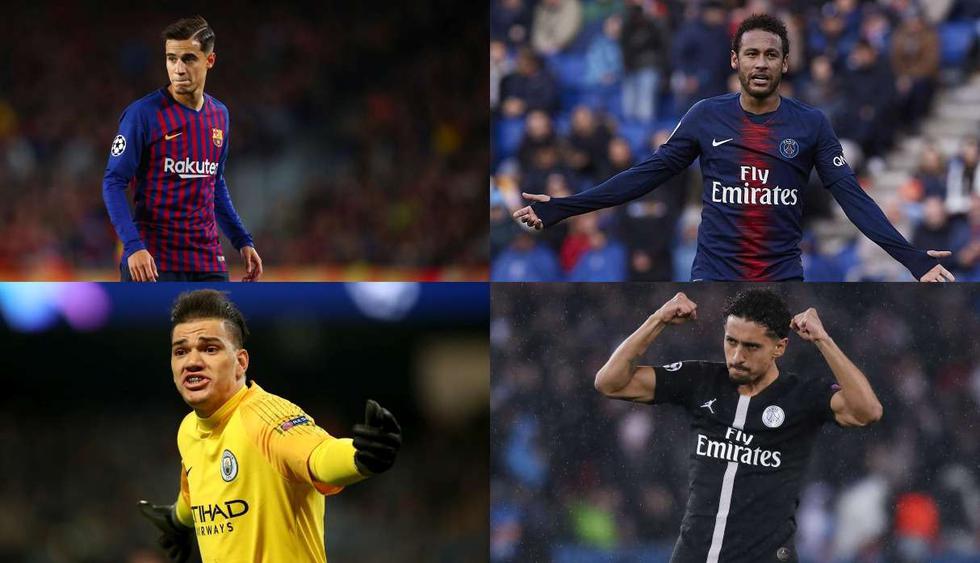 Los diez futbolistas brasileños mejores valorados en el mercado. (Foto: Getty Images)