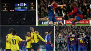 El 7-0 a Celtic y las últimas grandes goleadas de Barcelona en Champions League