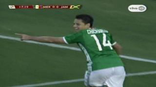 Chicharito Hernández y el gol que abrió el marcador ante Jamaica