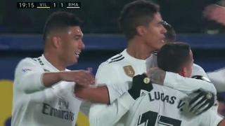 Cabezazo impecable: así puso Varane el 2-1 del Real Madrid ante Villarreal [VIDEO]