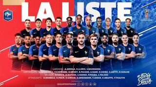 ¡Con todas sus figuras! Francia anunció su lista definitiva para Rusia 2018