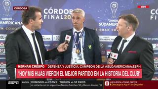 “Capaz que le saqué una sonrisa”: Hernán Crespo recuerda a Diego Maradona luego de ganar la Copa Sudamericana [VIDEO
