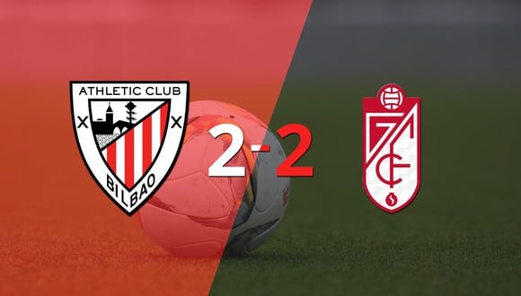 Athletic Bilbao y Granada igualaron por 2 en un vibrante partido