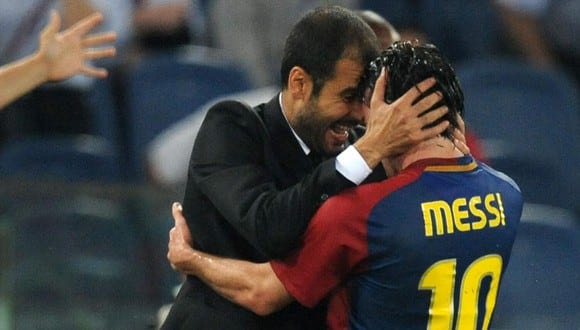 Pep Guardiola y Lionel Messi levantaron juntos dos Champions League. (Fuente: AFP)