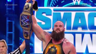 Se hizo respetar: Strowman derrotó a Nakamura en su primera pelea como campeón Universal en SmackDown [VIDEO]