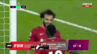 ¡Ya es goleada! Mohamed Salah y Minamino sentencian el partido a favor del Liverpool sobre el Arsenal