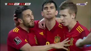 Gerard apaga el incendio: Moreno anota de cabeza el 3-1 de España vs. Kosovo [VIDEO]