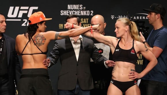 La respuesta de Valentina Shevchenko sobre una posible trilogía contra Amanda Nunes en UFC. (AFP)