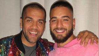 Dani Alves se reunió en Francia con el cantante colombiano Maluma| VIDEO